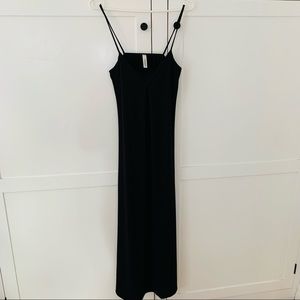 Laqueen USA Black Long Shirt Open Back Size Large